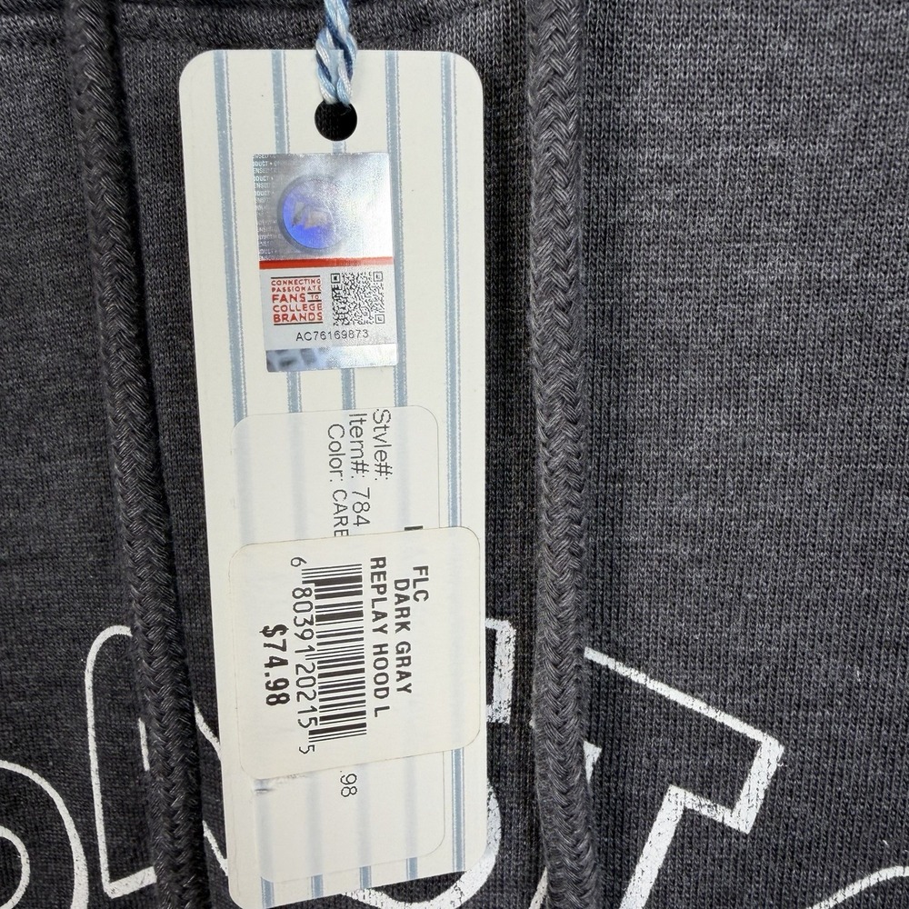Camp David Women's Large Coastal Carolina Replay Hoodie Dark Gray College New - Picture 5 of 9